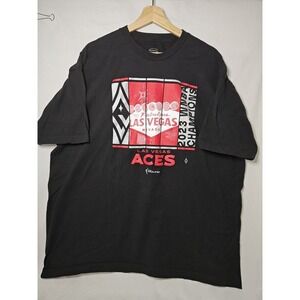 Las Vegas Aces T Shirt Men's Size 2XL Black 22-23 WNBA Champs Stadium Essentials